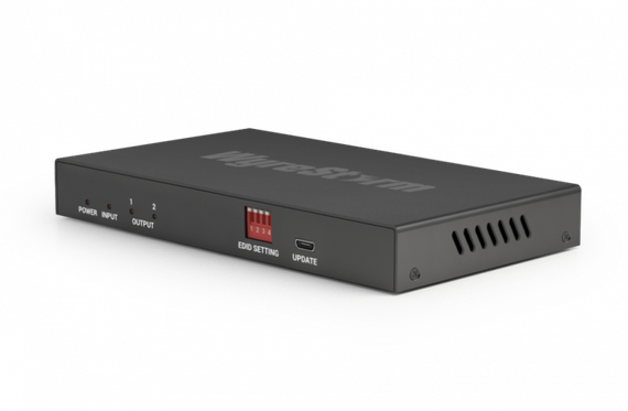 Wyrestorm EXP-SP-0102-8K - усилитель-распределитель 1 в 2 HDMI, поддержка 8K, HDMI2.1 (40 Гб/с), HDCP 2.2, масштабирование с 8К до 4К или с 4К до 1080р.