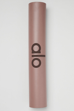 Alo Yoga Коврик для йоги 5 мм, дымчато-розовый