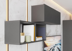 Шкаф навесной «Денвер» Графит