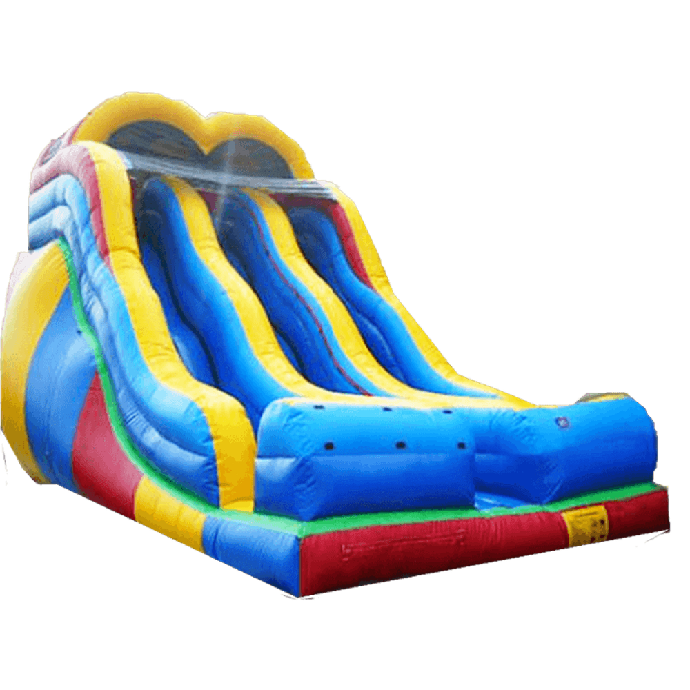 Детский надувной батут-горка "Крутая волна"