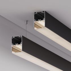 Профиль SL-LINE-4050-3L-2000 ANOD BLACK (Arlight, Алюминий) 044670