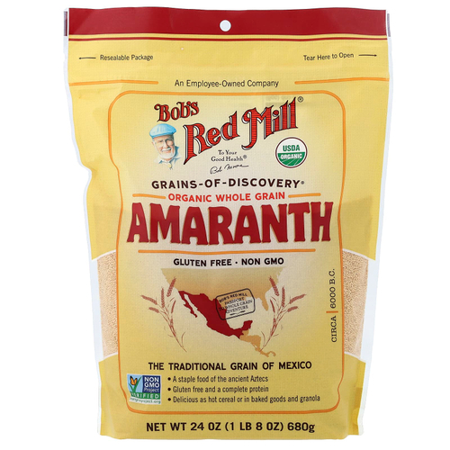 Bob's Red Mill, Органический амарант, цельное зерно, 680 г (24 унции)