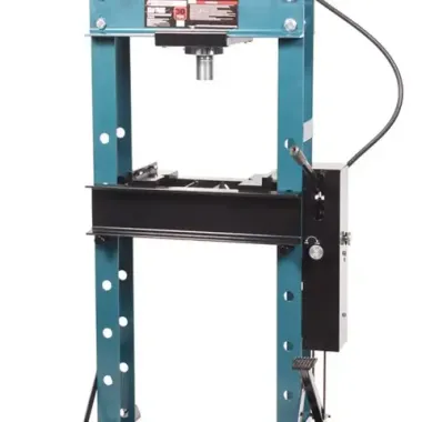 Пресс гидравлический с манометром напольный 30т, ручной/пневмо привод (раб. высота:0-970мм, раб. ширина:870мм, ход штока:160мм) Forsage F-30002 BIG(дерев)