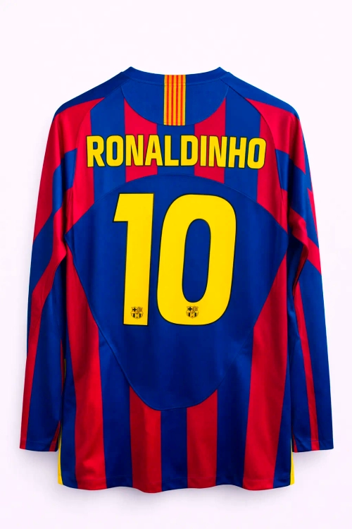 Футболка футбольная Барселона 2005/2006 Роналдиньо 10