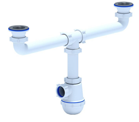 Сифон д/кухни "АНИ" A-3000 1,1/2"х40 двойной