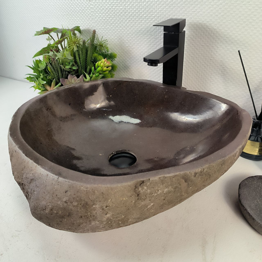 Раковина из речного камня RS-65291 48*45*15 0857