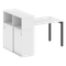 Метал Систем Куатро Стол письменный с шкафом-купе на П-образном м/к 50БП.РС-СШК-3.2 Т