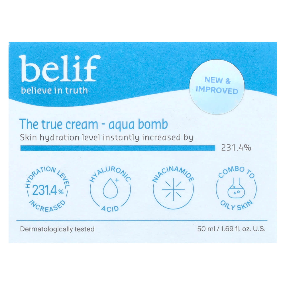 belif, The True Cream - Aqua Bomb, 50 мл (1,69 жидк. унц.)