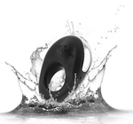 Черное эрекционное виброкольцо ATOM (Цвет: черный)