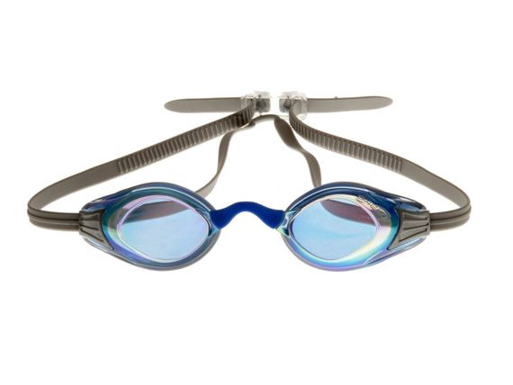 Очки для плавания Saeko S46UV Blast Mirror серые с синими линзами