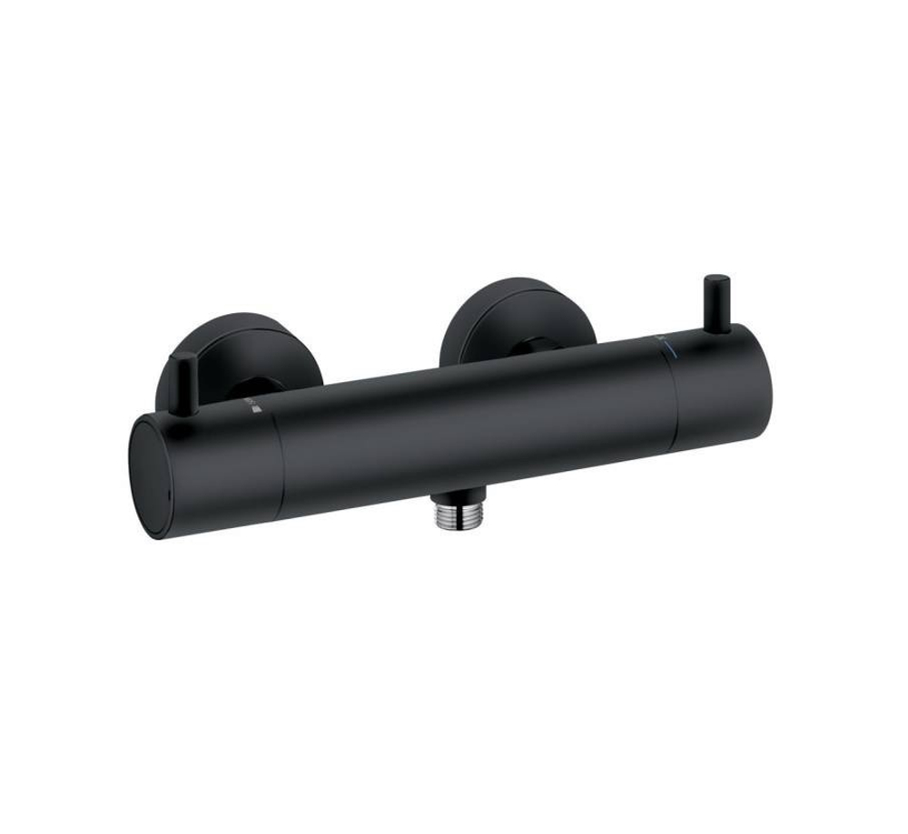 Смеситель для душа  Kludi Bozz с термостатом, черный матовый (352033938)