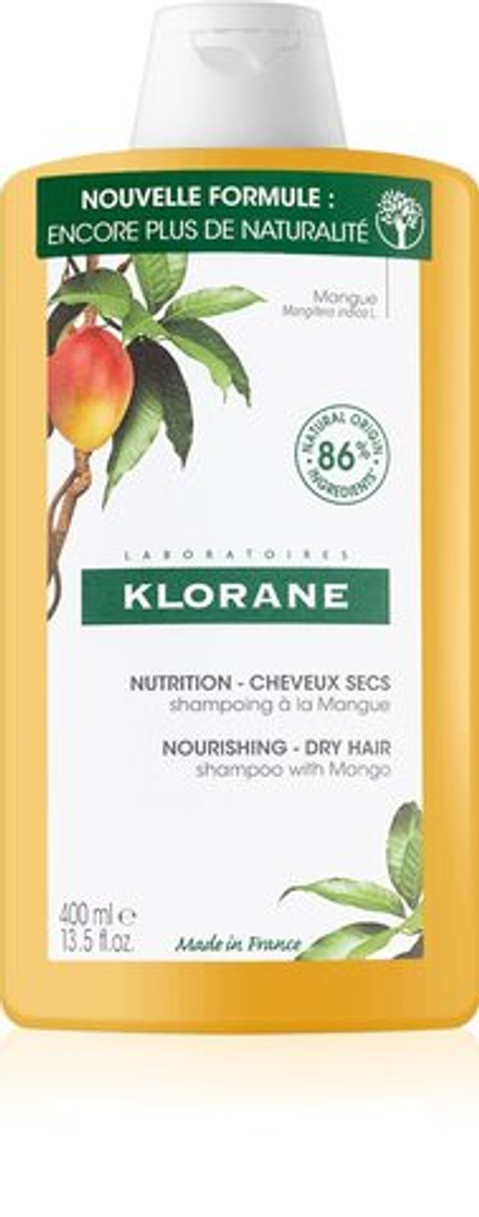 Klorane Mango - интенсивно питательный шампунь для сухих волос /   400  ml  / GTIN 3282770140941
