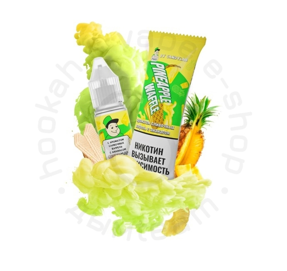 Жидкость CandyMan с ароматом &quot;Pineapple Waffle&quot; (Сливочные вафли с ананасом), 10мл, 15мг