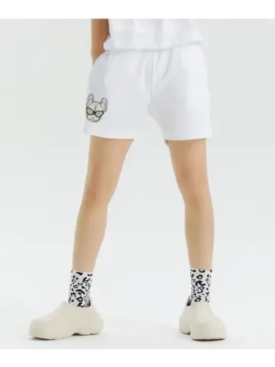 Шорты с сеткой по бокам и логотипом ladok