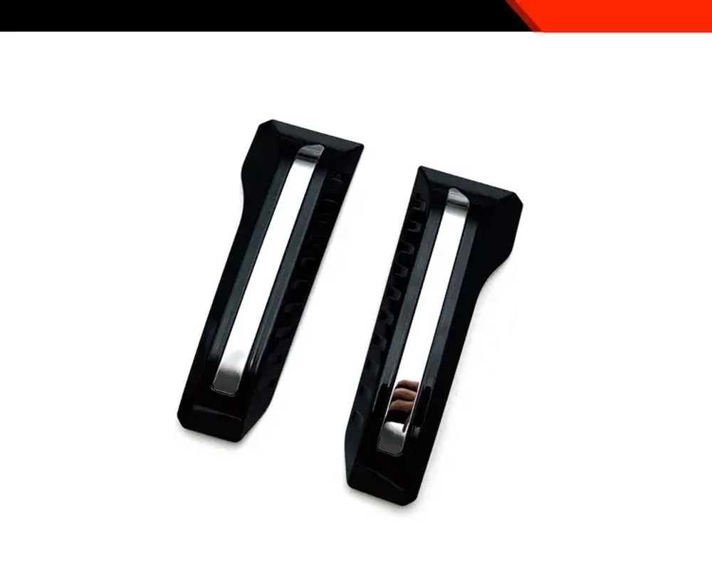 Декоративные накладки на передний бампер Toyota Land Cruiser Prado 250 LC250