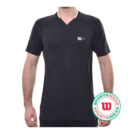 Теннисное поло Wilson Players Seamless Zip Henley 2.0