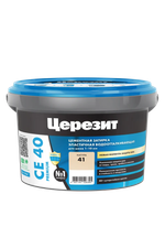 Затирка эластичная водоотталкивающая для швов СЕ 40 PREMIUM натура 41  2кг