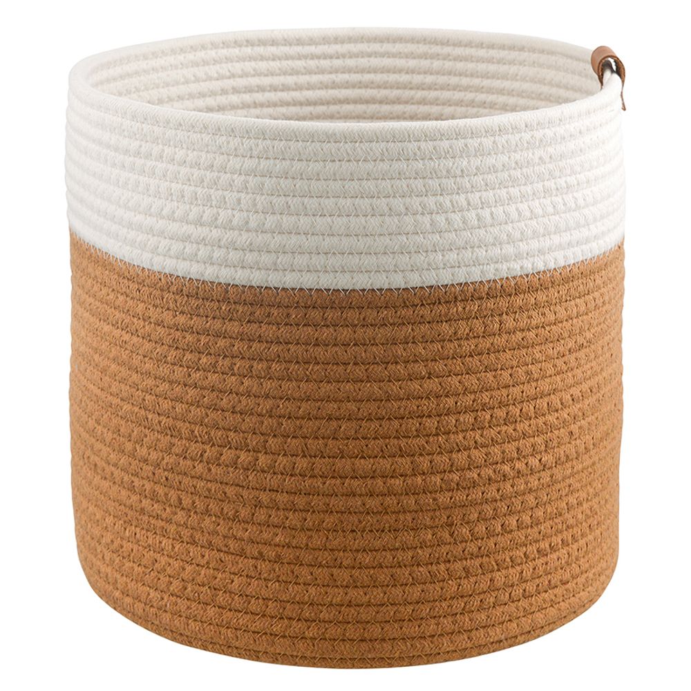 Корзина для хранения Ciary, Ø30х30 см, бежевая/горчичная