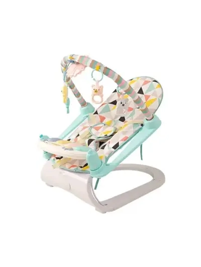 Everflo Шезлонг Abstraction 3 в 1 бирюзовый