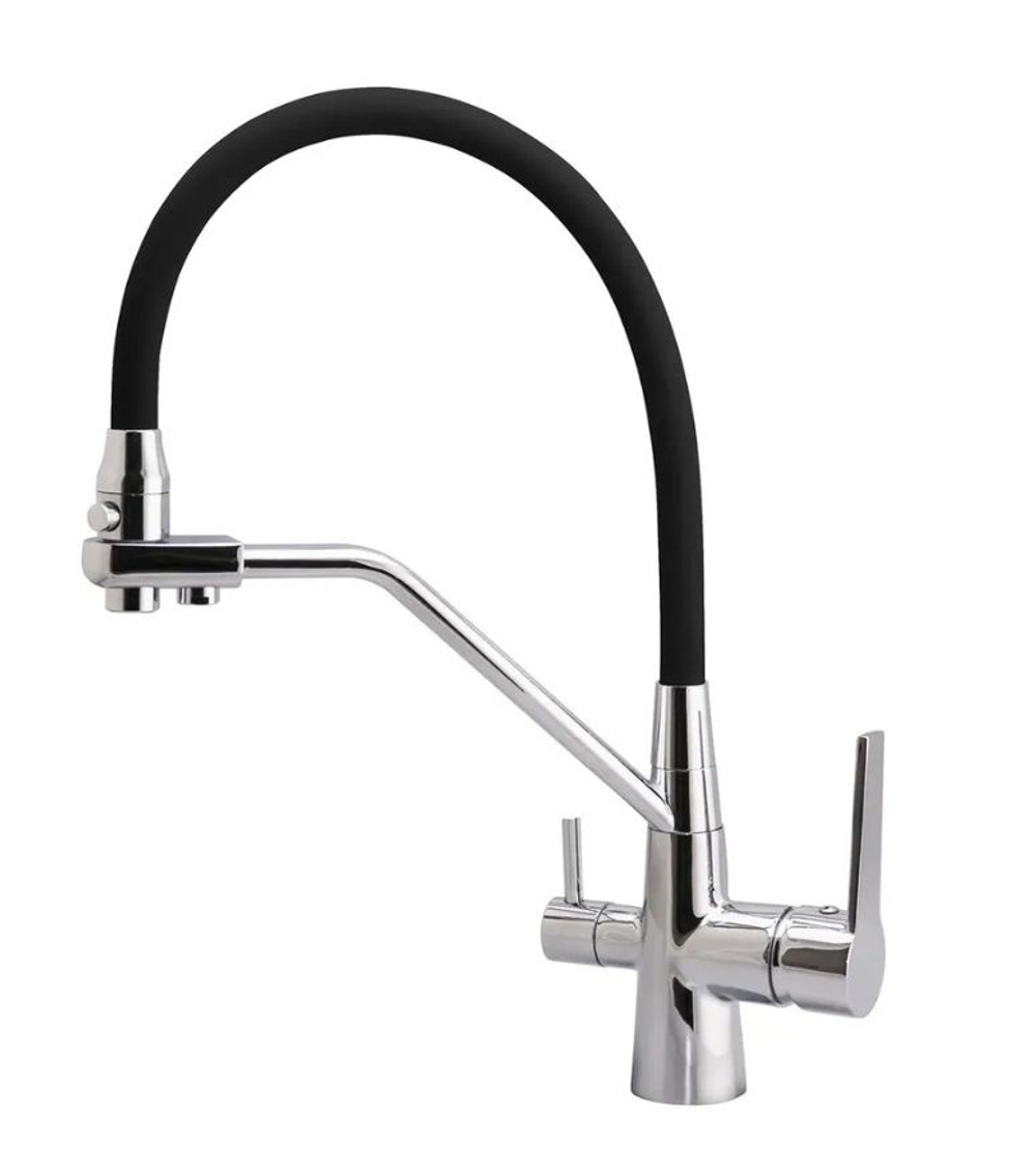 Смеситель ZEGOR для кухни с подкл. к фильт. с питьевой воды, LAT SAM18-A165GY