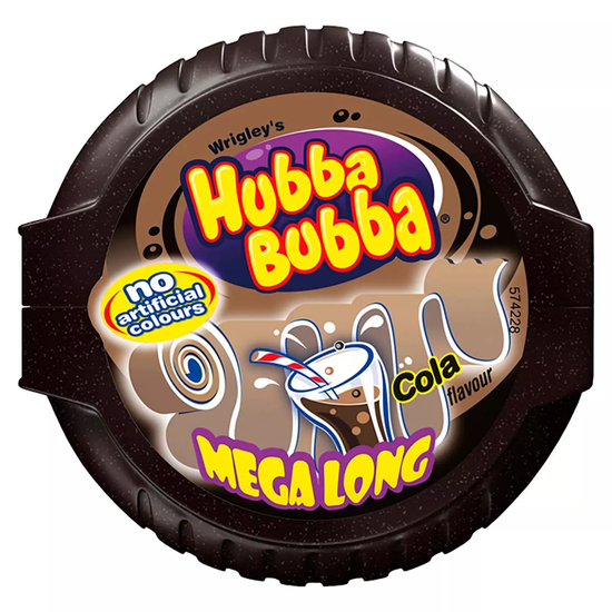 Жевательная резинка Wrigley's Hubba Bubba Mega Long со вкусом колы, 56 г (Германия)