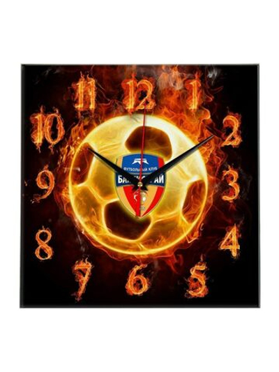 Настенные часы "Огненный футболист BAKHCHISARAY" Декор для дома, подарок
