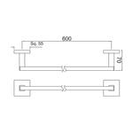 Вешалка для полотенец Jaquar AKP-CHR-35711P