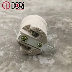 Патрон DORI керамический с держателем, для лампы E27 (3шт)