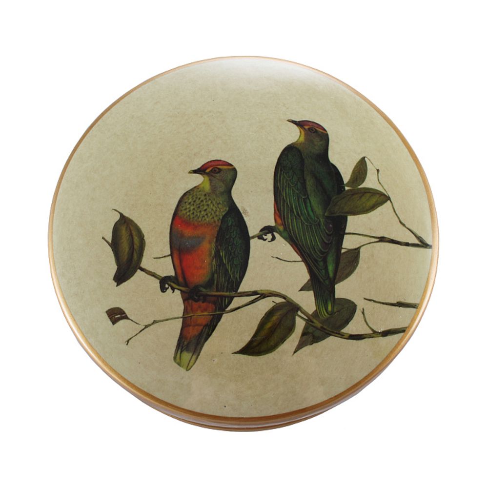 Шкатулка круглая "Соловьиная песня"