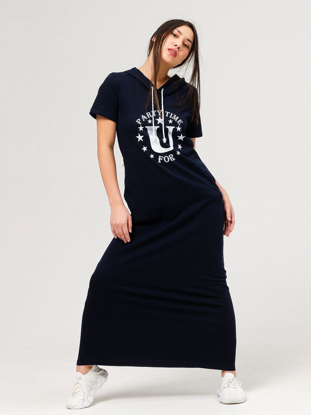 Пати капюшон (темно-синий) Lena Basco (Акция)