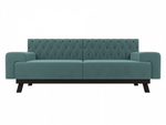 Диван прямой Мюнхен Люкс, Бирюзовый, Велюр, 109121