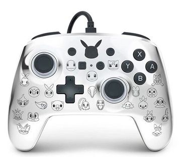 Геймпад проводной PowerA Wired Controller для Nintendo Switch (Pikachu Black & Silver)