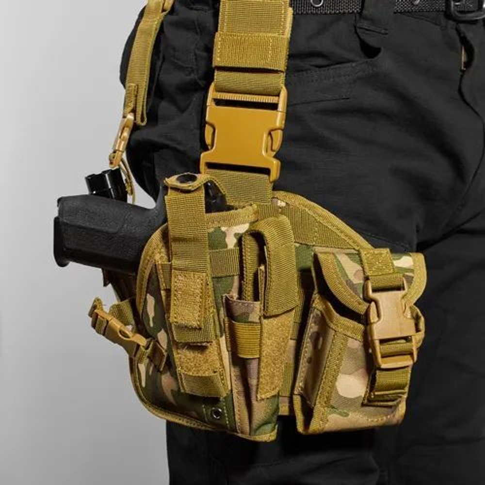 Кобура набедренная на платформе Molle мультикам