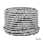 Труба гофр, ПВХ с протяжкой d20 мм (50 м) серая EKF-Plast