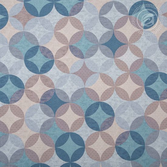 Двуспальный комплект постельного белья Куба с простыней на резинке поплин