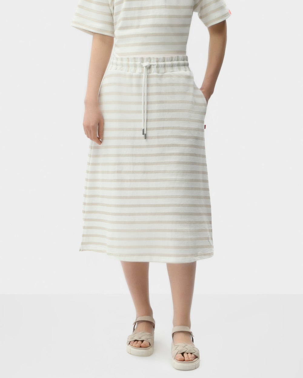 Юбка жен. Frieda Freddies 44074 белая беж полоска