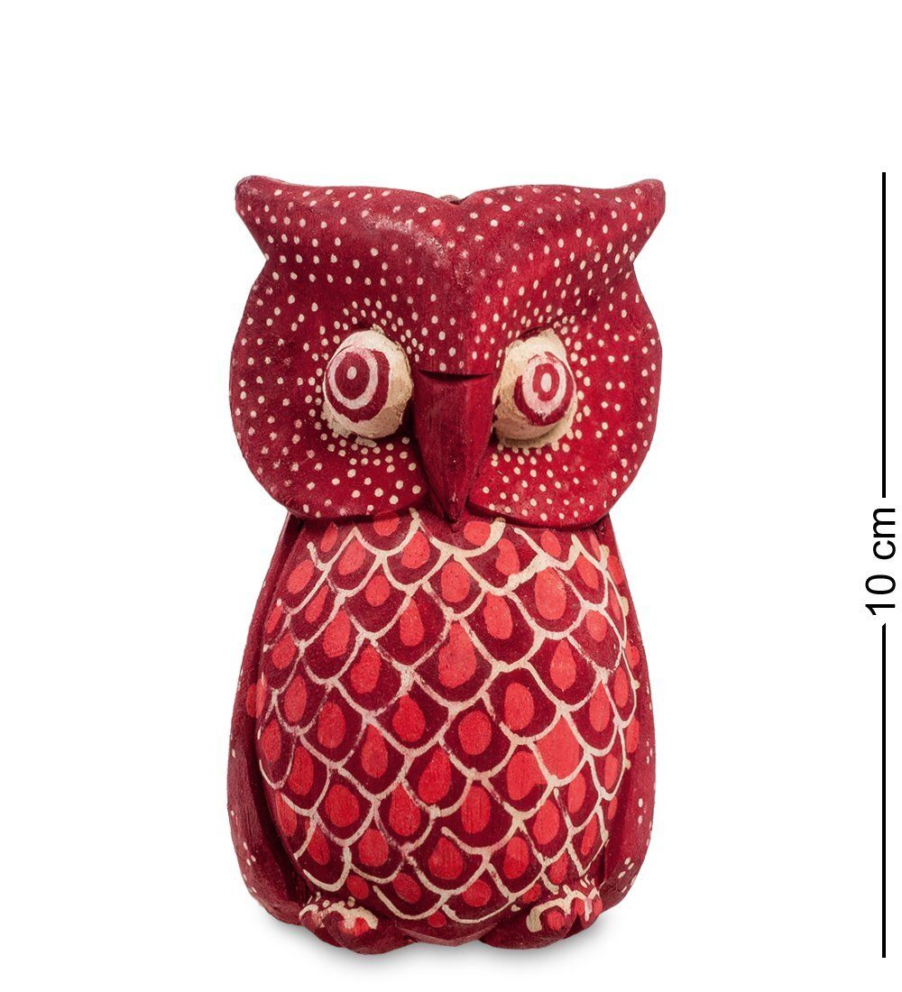 Decor and Gift 10-019 Фигурка «Сова» (батик, о.Ява) красн. 10 см