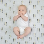 SwaddleDesigns Набор пеленок муслин 4 шт. - Gold and Graphite, Soft Black with Touch of Gold Shimmer