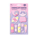 Стикеры-закладки бумажные 108 шт. "Коты" (Феникс+)