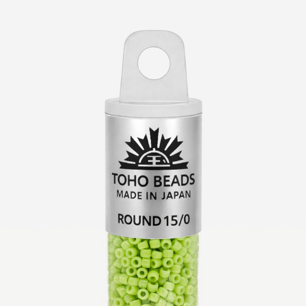 Японский бисер TOHO Round 15/0 (№44), непрозрачный глянцевый