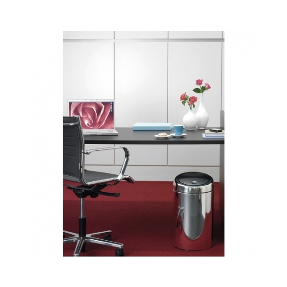 Ведро для мусора Brabantia Touch Bin полированная сталь 20л общий вид