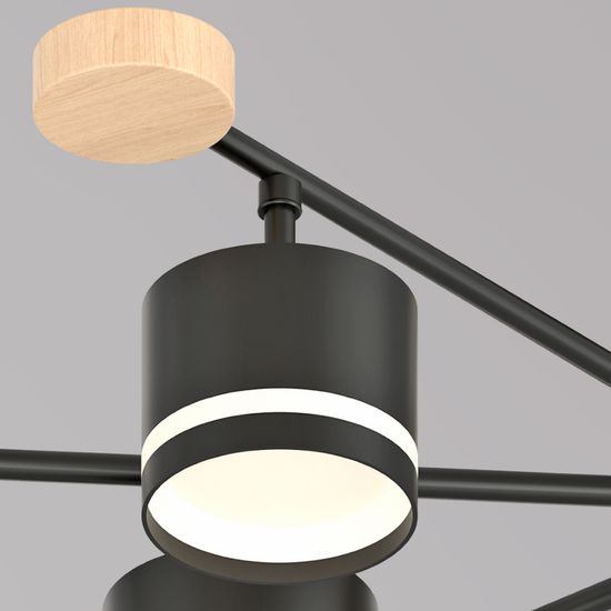 78730-0.3-08 GX53 BK+WOOD светильник потолочный