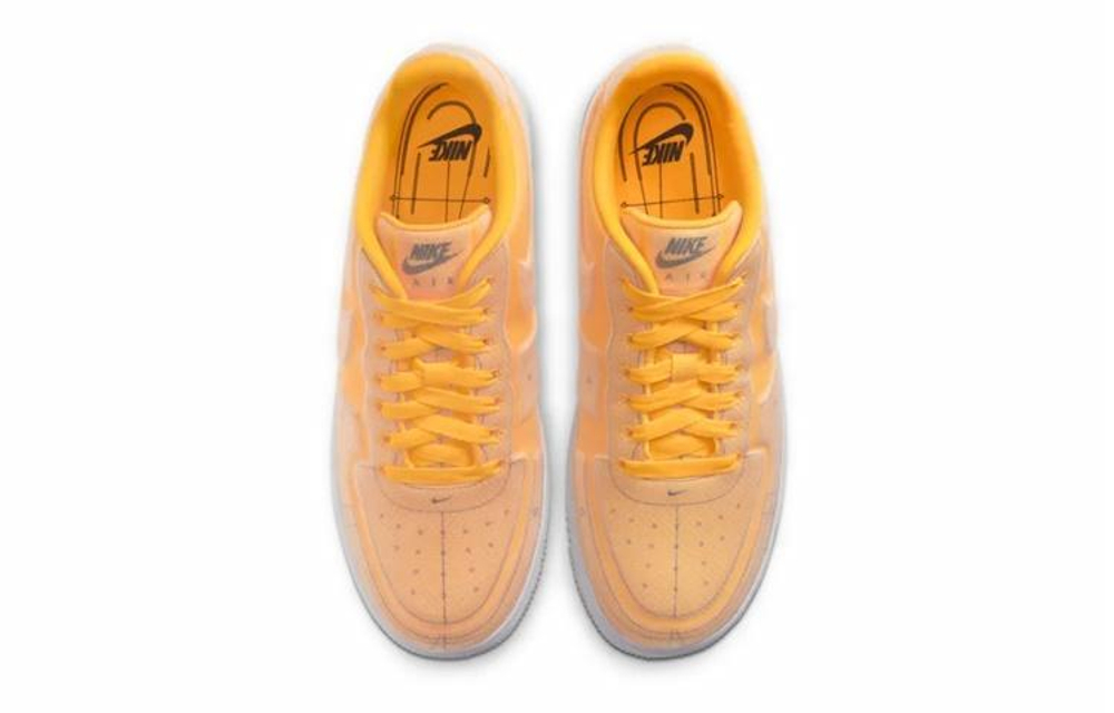 Кроссовки Nike Air Force 1 07 Lx Laser Orange (Женская размерная сетка)