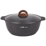 Кастрюля-жаровня 4л «Granit Ultra Induction» (original) со стеклянной крышкой жгои41а