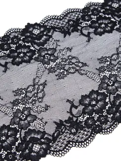 03-193 Кружево эластичное 19 см, черный
