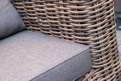 "Палермо" лаунж-зона из искусственного ротанга, цвет соломенный