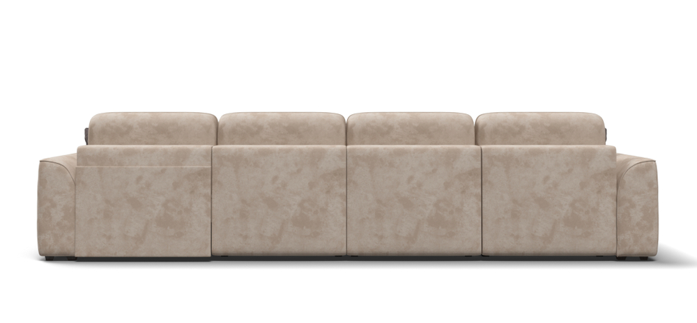 Угловой диван KING MODOOL MAX Велюр Alkantara пепел