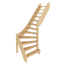 Лестница на второй этаж ЛС-92м/4 Правая