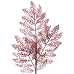 Ветка декоративная «Зимние листья» 85 см, Рубин