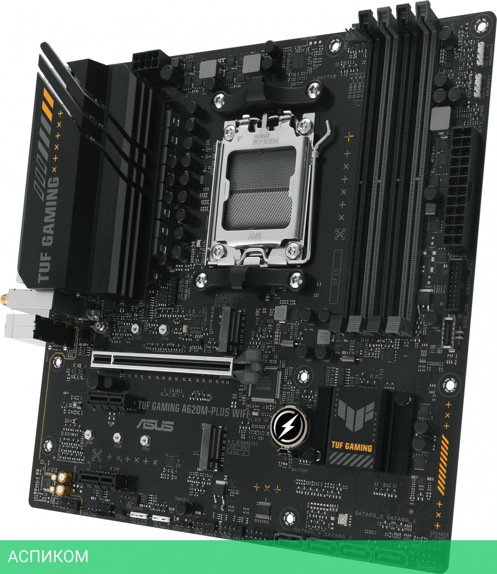 Материнская плата ASUS TUF Gaming A620M-Plus WiFi (90MB1F00-M0EAY0)